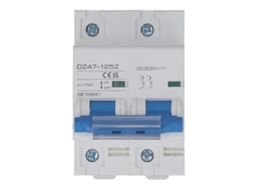 Interruptor de Circuito Dc 2p 100a 10ka para Sistema Solar Pv Dc500v D100 com MARCA
