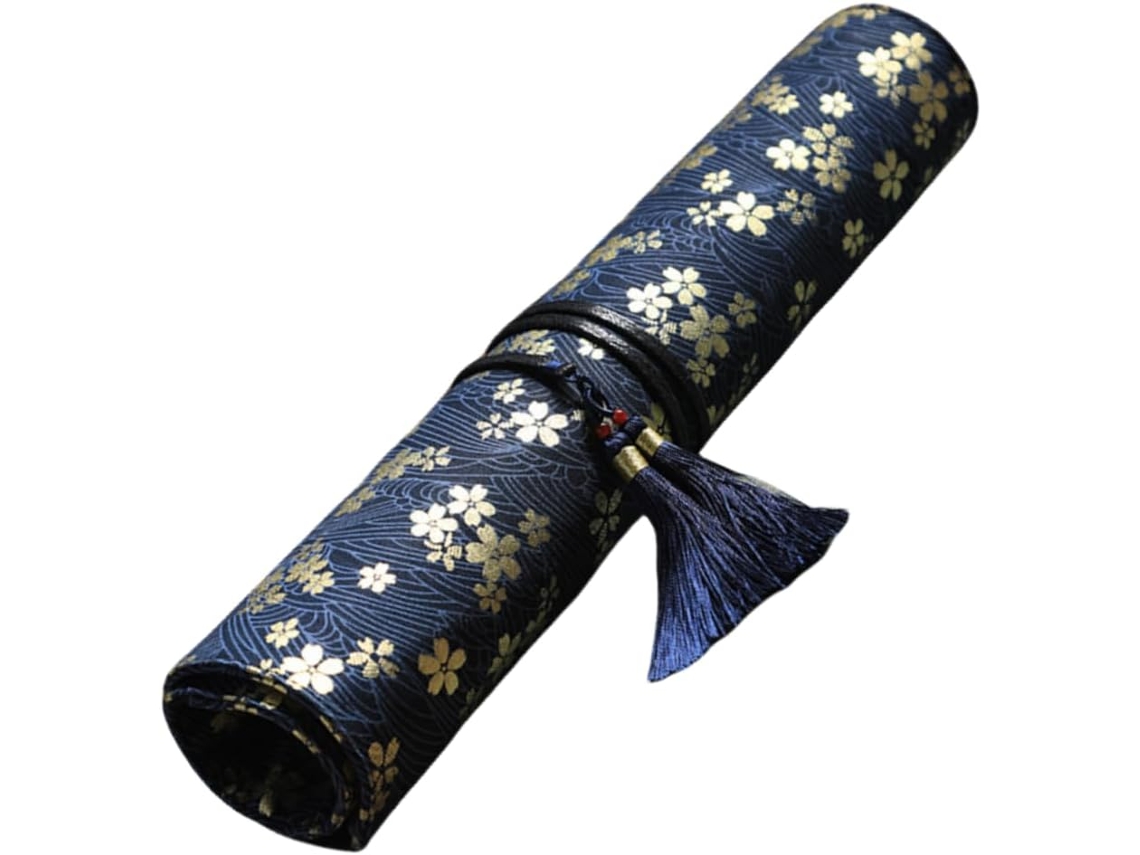 Porta-pincéis Artesanal Em Tecido, Ideal Para Pincéis E Canetas Aquarela. Também Funciona Como Bolsa