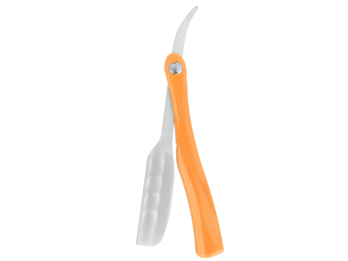Suporte Para Lâmina De Barbear Antiderrapante Com Design Ergonômico E Material De Qualidade Laranja