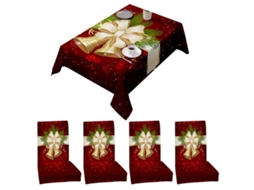 Capa de Cadeira de Natal e Toalha de Mesa Decoração de Natal