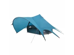 Conjunto 1 Tenda Teepee Vidaxl Azul Tafetá (312 X 312 X 197 Cm)