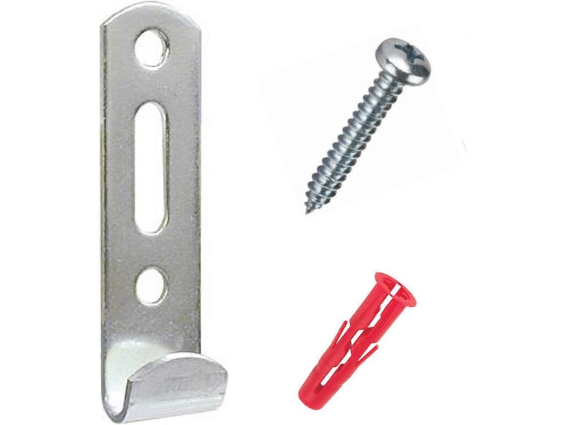 Conjunto De 5 Ganchos Parede J Para Pendurar Quadros, Resistentes E Com Suportes. -aquaforge