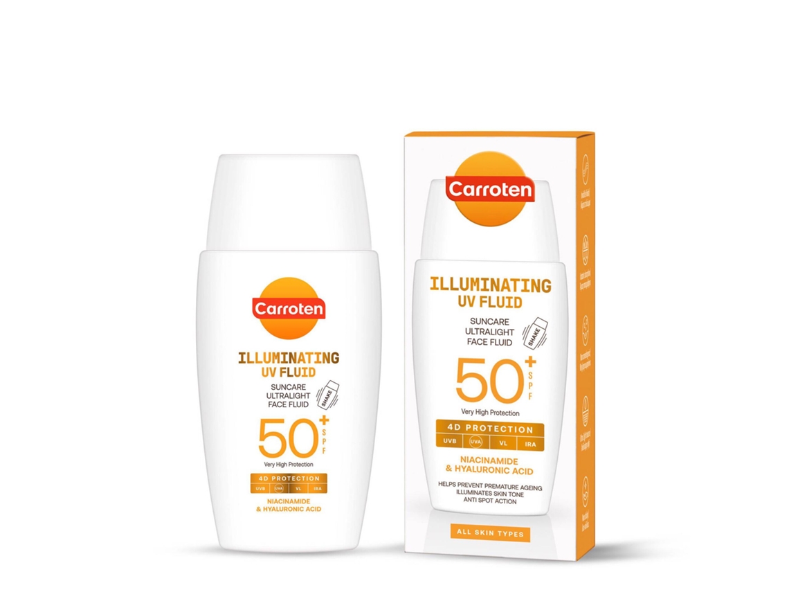 Iluminando Uv Fluid Suncare Light Face Spf50 Carroten
