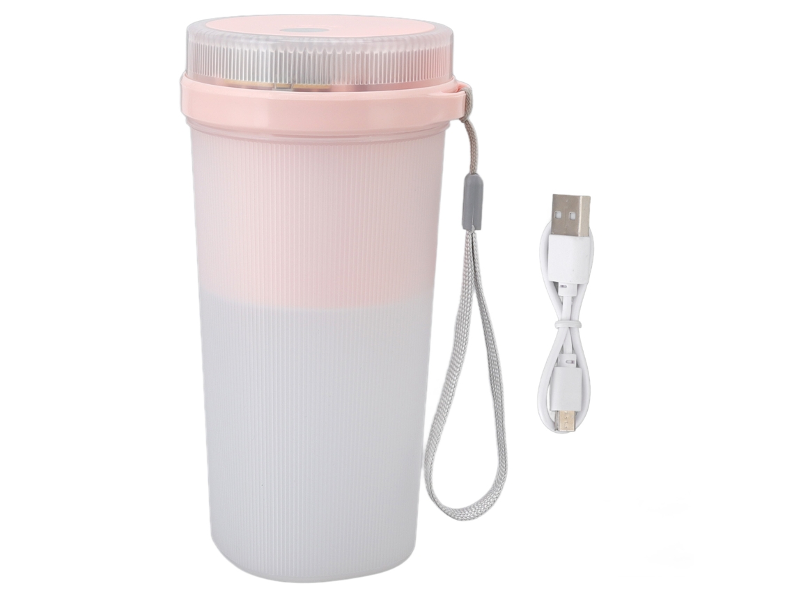 Liquidificador Portátil De Mão Laxiscreed Com 6 Lâminas, Recarregável Por Usb E 300ml Para Smoothies E Sucos