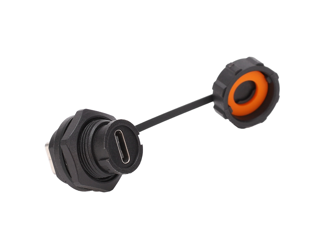 Laxiscreed Conector De Tomada Water Resistant Type-c Com Fecho Rápido Para Uso Industrial