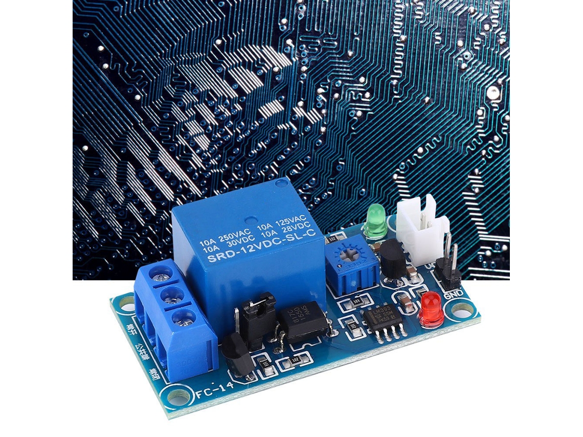 Módulo Sensor Fotoresistor Com Rele E Fio Extensor: Controle De Luz 12v