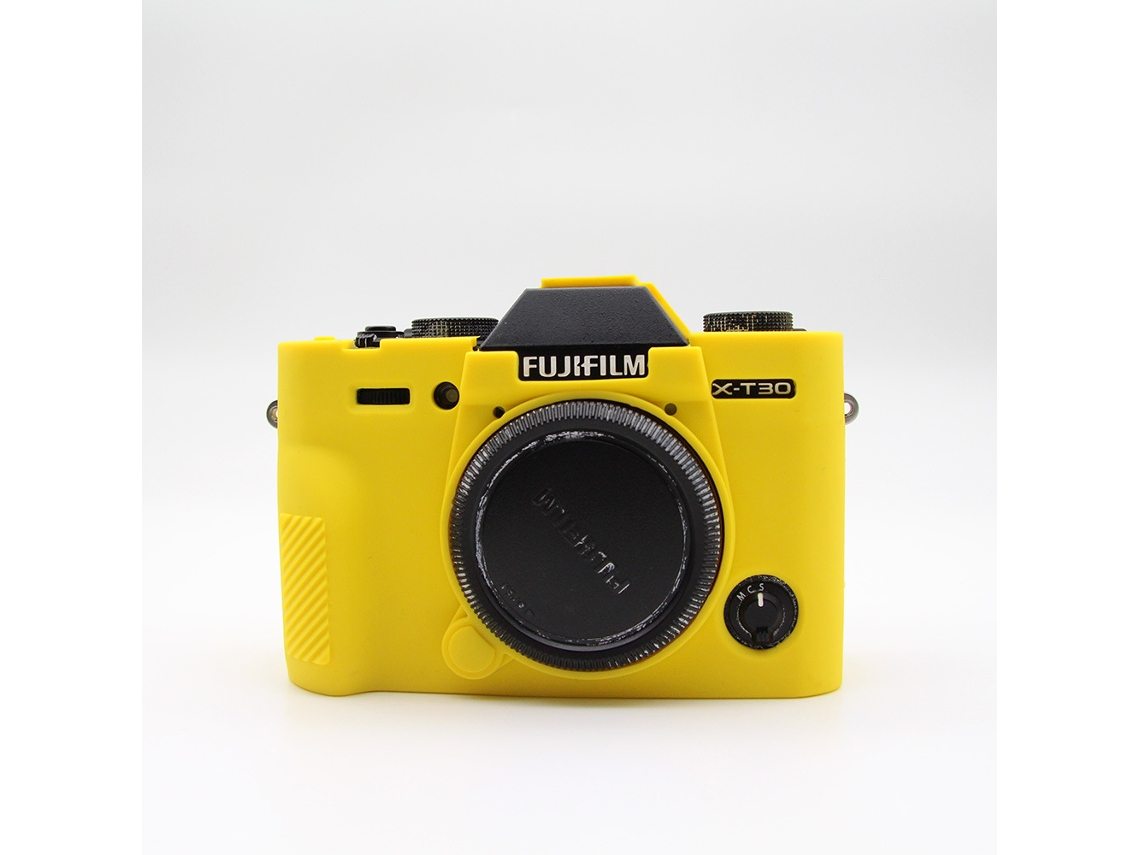 Capa para Fujifilm X t30 Capa de Silicone para Câmera CUICH (amarela)