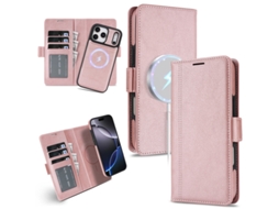 Capa Para Iphone 17 Pro Max Slot Cartão Bolso Cartão Suporte Rosa Czhhmart