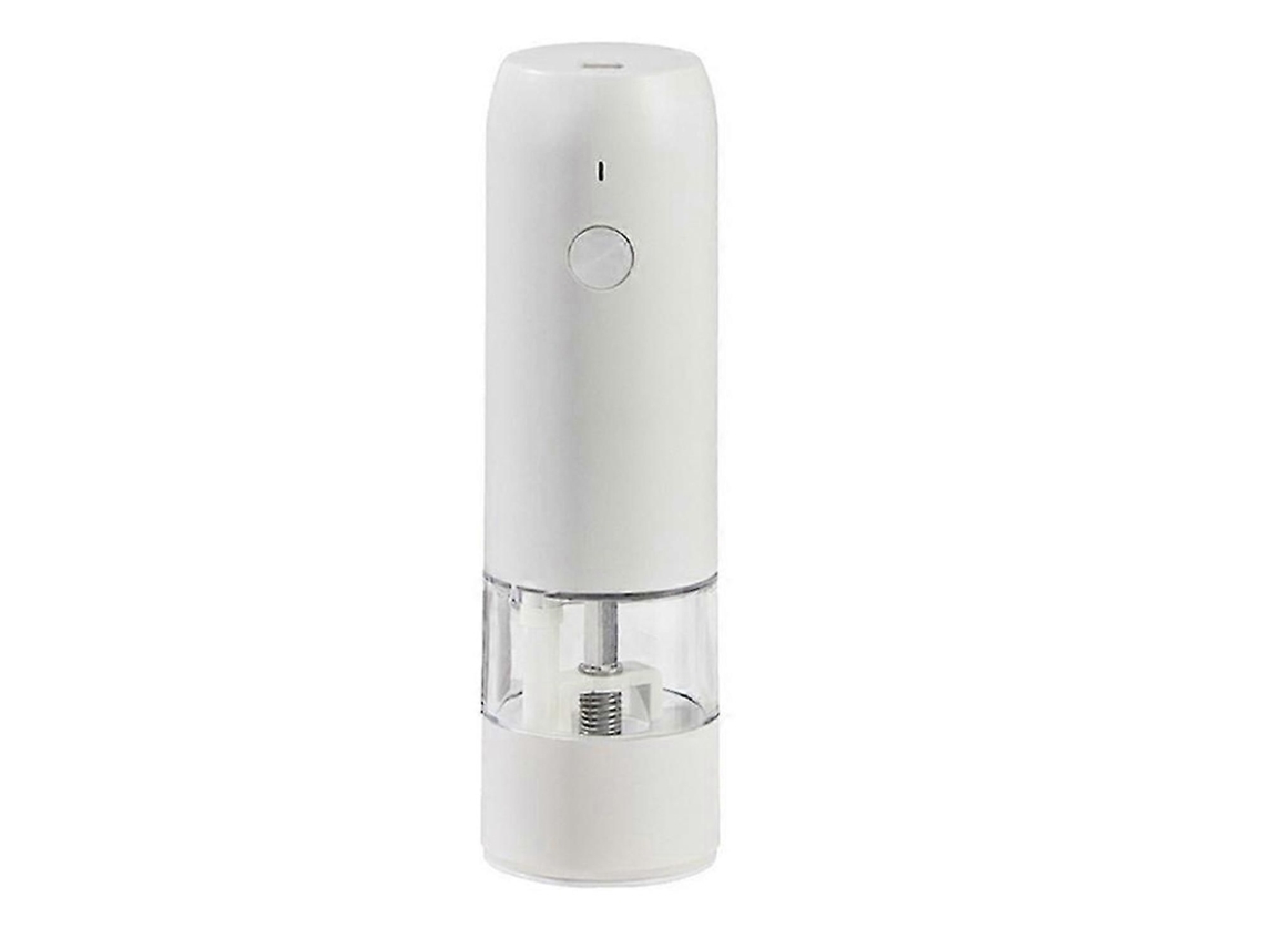 Moedor Elétrico Automático De Pimenta E Sal Com Carregamento Usb, Especiarias Ajuste Moagem (branco )