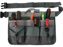 Cinturão de ferramentas de jardim com 7 bolsos ajustável verde S/MARCA