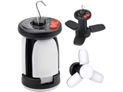 Lanterna Solar Suspensa, Carregamento Usb, para Camping, Trilhas, Barracas, com Iluminação Led AQUAFORGE
