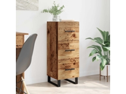 Vidaxl Buffet Com Gaveta Madeira Antiga 34,5 X 34 X 90 Cm