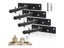 Suporte Para Prateleira, 4 Peças, Ferro