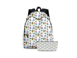 KOHREE Conjunto de Mochila de Estudante de Concerto Monster de Duas Peças
