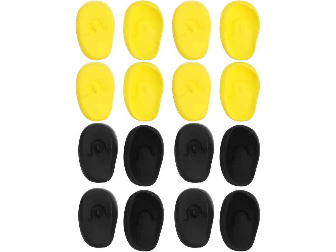 Pacote Com 16 Pares De Protetores Auriculares De Silicone À Prova D'água, Proteção Contra Água E Desbotamento, Conforto Para Salão De Beleza