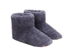 Botas Aquecidas Usb Cor Cinza para Homens e Mulheres Sapatos Quentes com Interface Eletrônica AIHONTAI