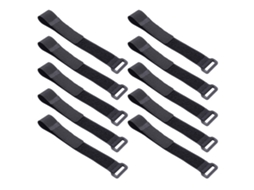 Conjunto De 10 Tiras Fixação Reutilizáveis, Tiras Extensíveis Ajustáveis​​ De Nylon 30 Cm