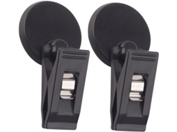 Clipe Autoadesivo Para Carro Supvox Em Pvc Preto, Suporte Versátil Para Recibos E Cartões De Acesso, Fácil Instalação