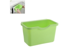 Lixeira Pendurada de Plástico para Porta de Armário de Cozinha 21x13.5x12.5cm