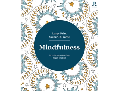 Livro Large Print Colour amp Frame - Mindfulness de Richardson Puzzles and Games (Inglês)