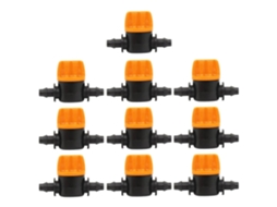 Conjunto De 10 Válvulas Corte Para Irrigação Por Gotejamento Em