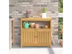 Vidaxl Mesa Console De Jardim Acácia Clara 80 X 35 X 75 Cm