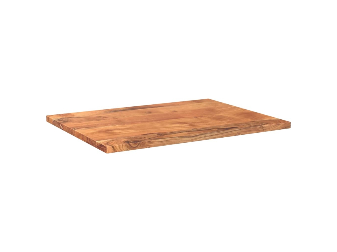 Tampo De Mesa | Superfície Da Mesa Retangular 80x50x3,de 8 Cm de Madeira De Acácia Maciça Wsd833417 Adorável Casa