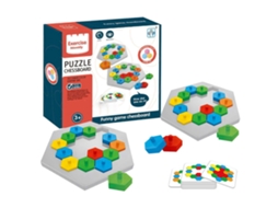 Primerox quebra cabeça Hexagonal Tangram: Brinquedo Educativo Que Estimula o Cérebro e a Lógica para Todas as Idades