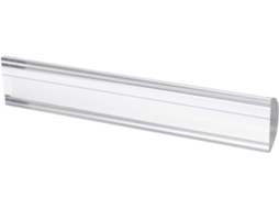 Régua de aumento em acrílico transparente para letras pequenas, 16 cm, com linha guia de luz, ideal para livros e Bíblias.