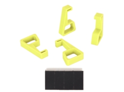 Pés De Suporte Antiderrapantes E Estáveis ​​para Console De Jogos Ps4, Acessórios Para Console Amarelo. Hengjian