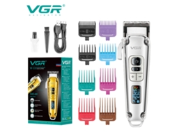 Máquina de Cortar Cabelo Elétrica com Lcd Recarregável MDUG (prateado)