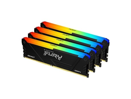 KINGSTON TECHNOLOGY Fury Beast Módulo de memória Rgb 128 Gb 4 x 32 Gb Ddr4
