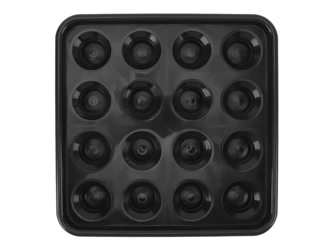 Yncm-bandeja De Bolas De Bilhar Plástica Para 16 Bolas Preta