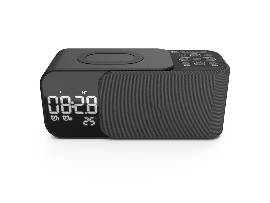 (cinza) Caixa De Som Bluetooth Com Carregamento Sem Fio, Compatível Com Entrada Aux E Cartão Tf.