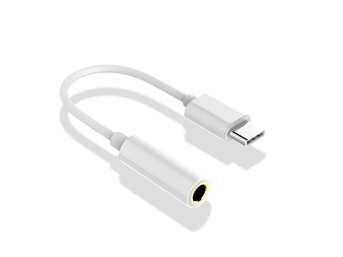 Cabo de Áudio Multi4you USB-C para Jack 3.5 mm Branco