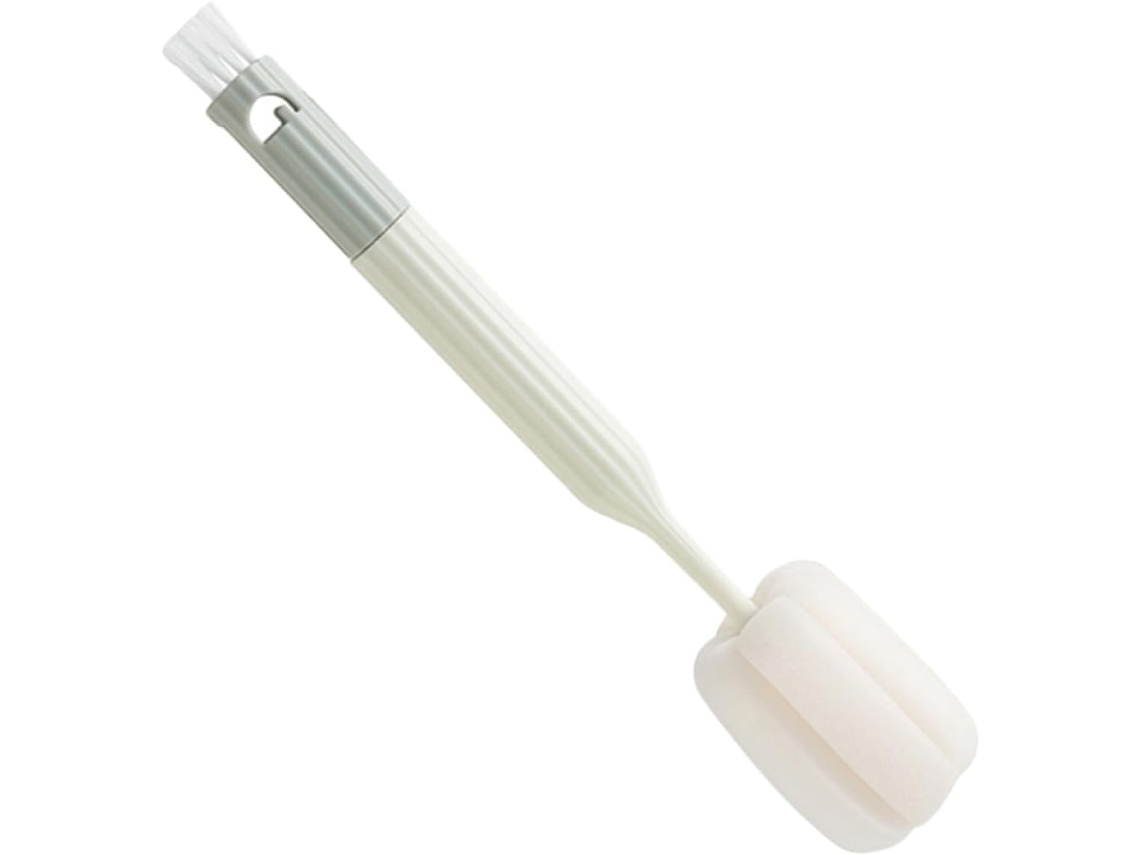 Escova Ergonômica Para Limpeza De Mamadeiras, Uso Diário, Cabo Alongado, Material Pp E Nylon, Leve E Segura Para