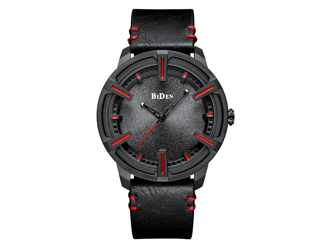 Relógio de calendário MDUG para homens, pulseira de aço esportiva e movimento de 6 pontos