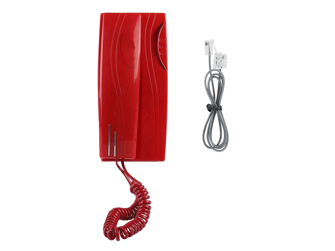 Aetheria telefone Fixo com Fio Parede/mesa Sem Bateria para Casa Escritório Vermelho