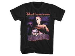 Rockinstone Halloween Terror Of Haddonfield Black T-shirt Size:s