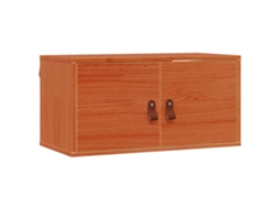Armário de Parede com Porta 2 Pcs Marrom Cera MAISON EXCLUSIVE (60x30x30 cm)