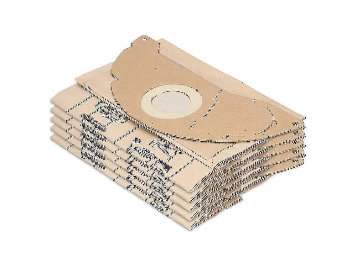 Pacote Com 10 Sacos Para Aspirador De Pó Compatíveis Com Karcher Wd2, Mv2 E Karcher 6.904-322.0