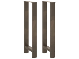 Bar Table Leg, Bar Table Legs Vidaxl Cinzeto Aço (50 X (100-101) Cm)