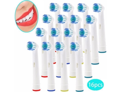 16 Cabeças de escova de dentes elétricas de substituição Precision Clean Oral B Generic Sb 17a Eb17 4 Made In China Chamza