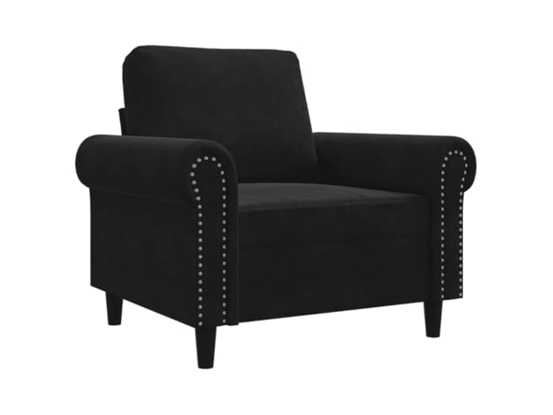 Sofa Chair, Sofa Chairs Vidaxl Preto Veludo (n/a)