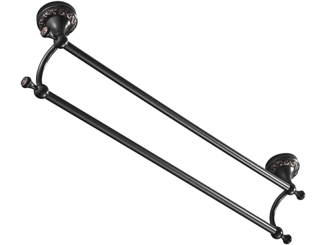 Suporte De Toalha Removível Para Banheiro, Acessório Pendente, Resistente À Ferrugem, Suporte Duplo Para Toalhas Em