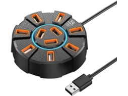 Cabo Leve De 120 Cm, Extensor Transferência Dados Usb, 10 Portas,