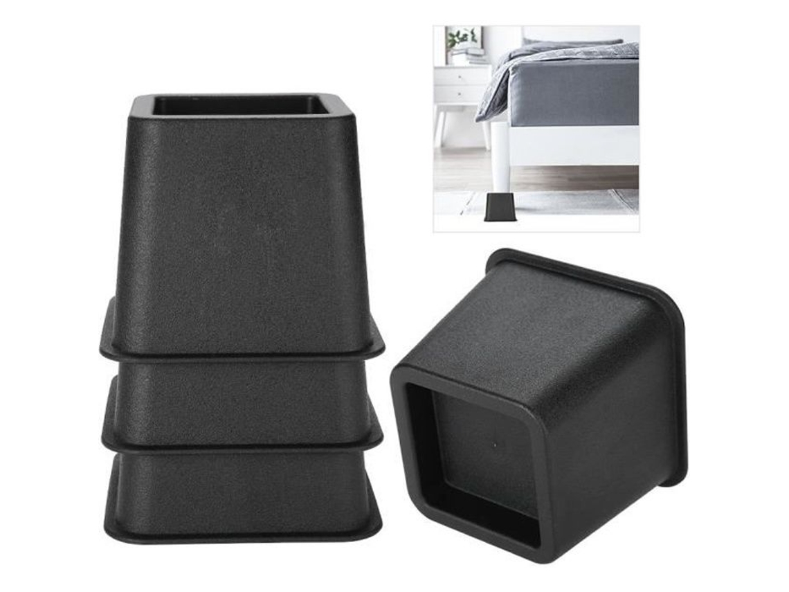 4 Peças/conjunto De Pernas De Móveis De 7,5 Cm Ajustáveis, Elevadores De Cama, Cadeira Elevatória Slowmoose