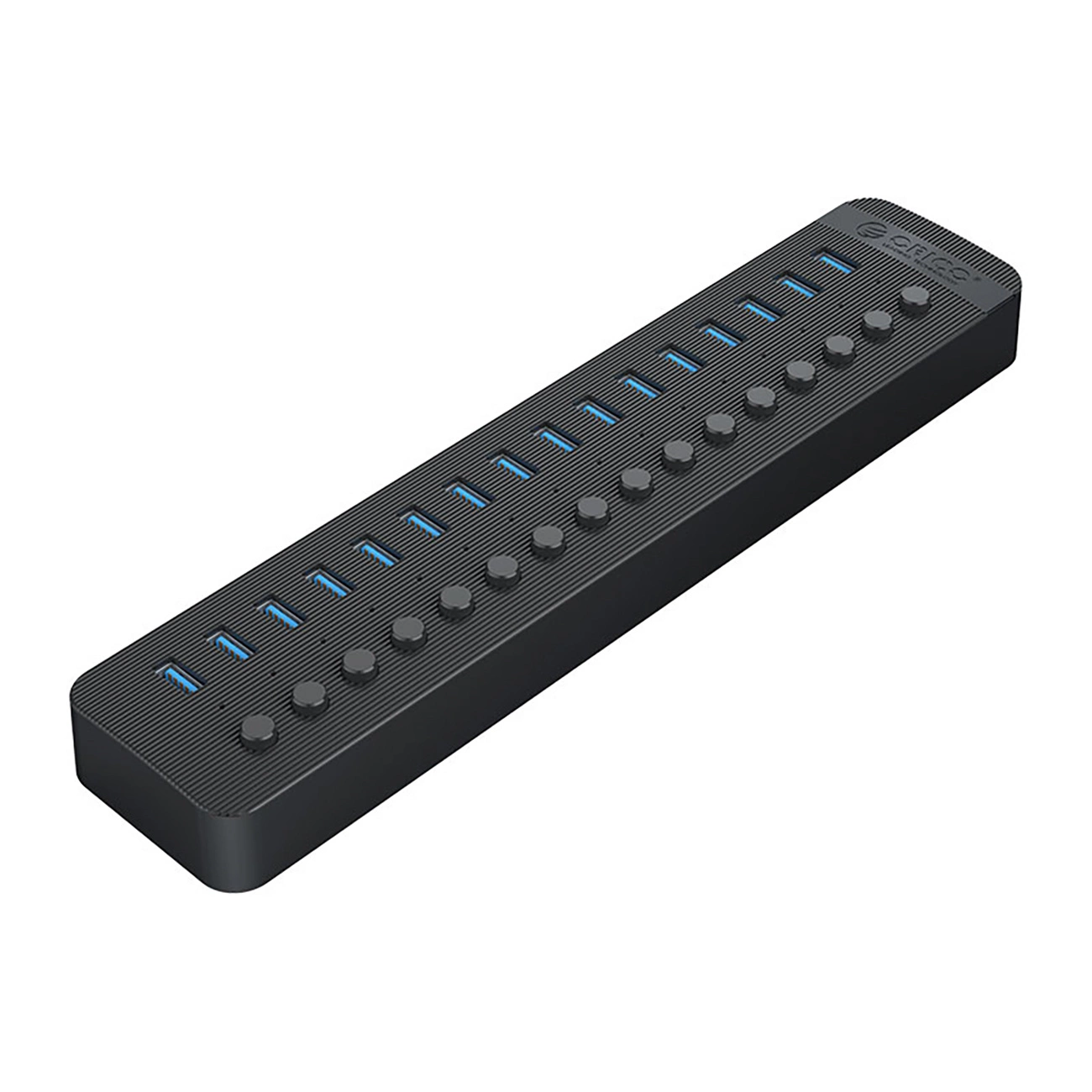 Orico CT2U3-16AB Hub USB A 3.0 para laptop de 16 portas com interruptores de energia