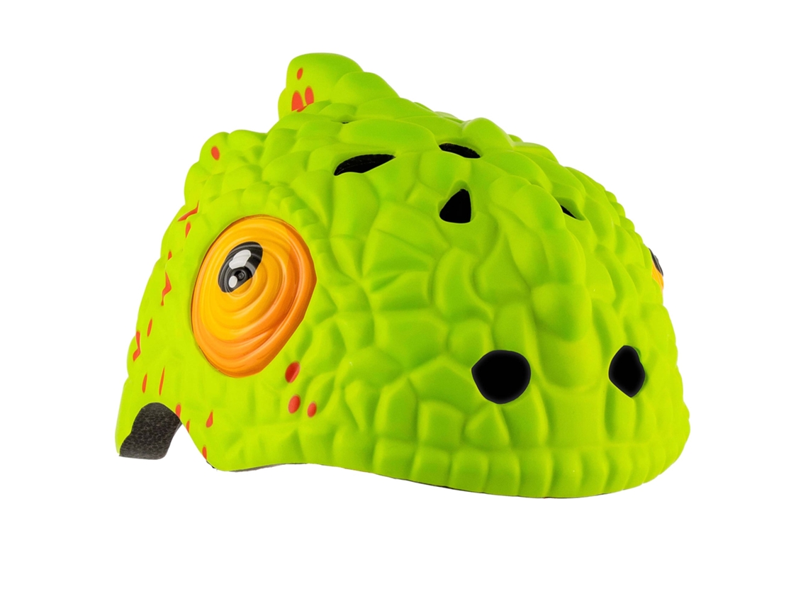 Capacete Infantil CRAZY SAFETY Camaleão Verde EN 1078 Certificado