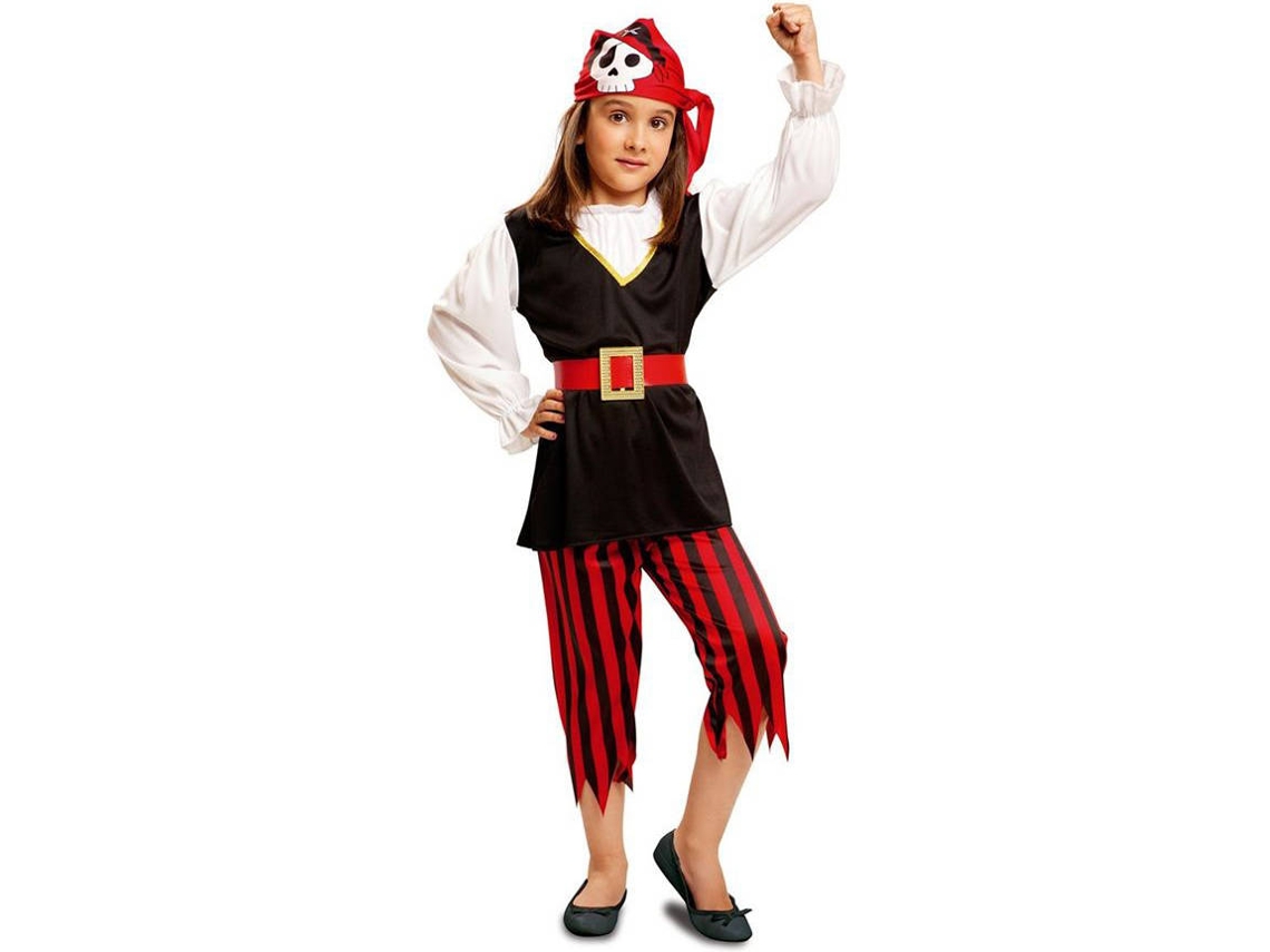 Fato de Menina VIVING Pirata (Tam: 7-9 anos)